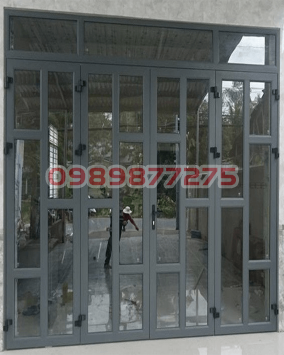 Cửa đi XingFa 4 cánh chia đố